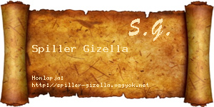 Spiller Gizella névjegykártya