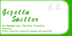 gizella spiller business card